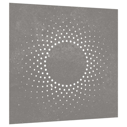 vidaXL Décoration murale jardin 55x55 cm acier corten design du soleil