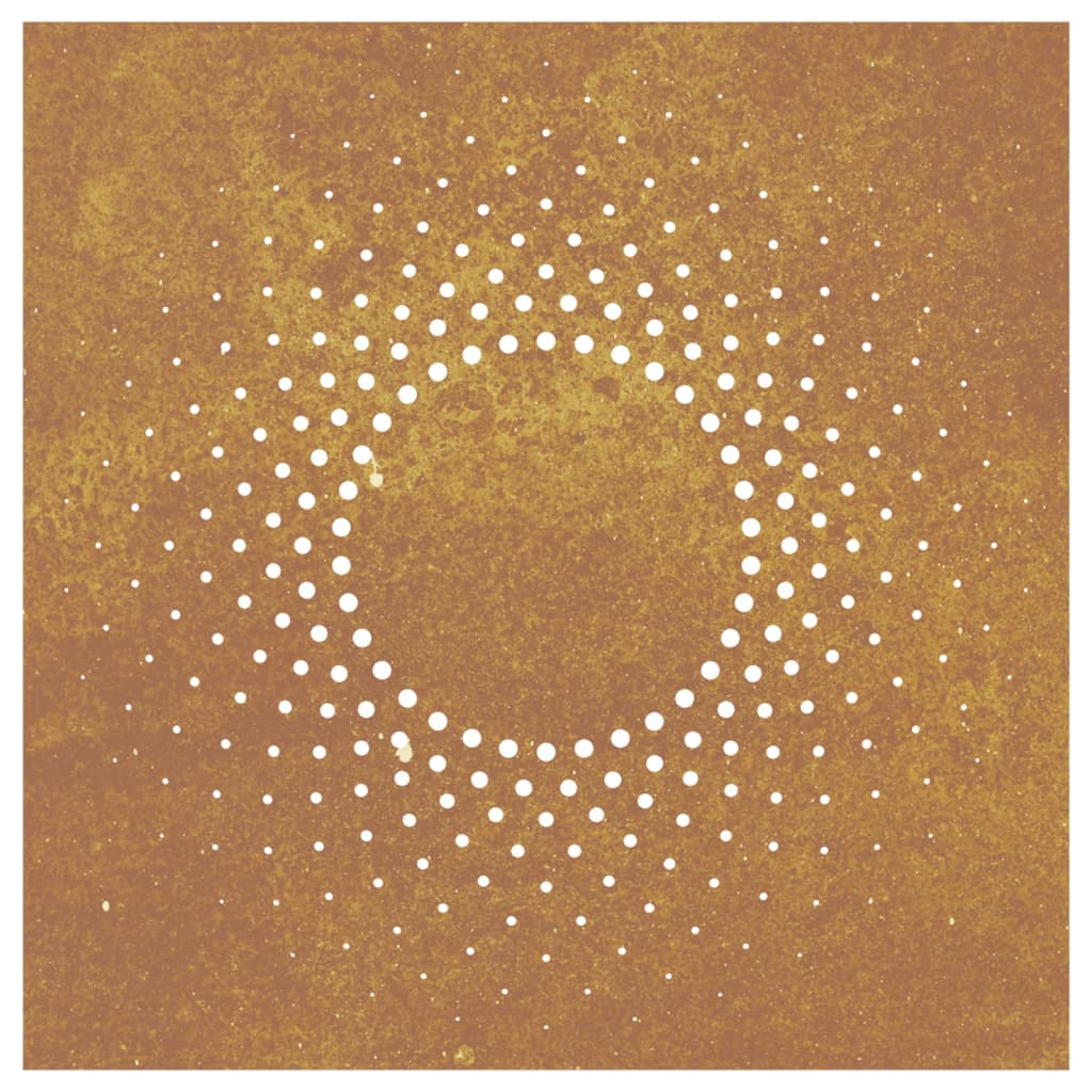 vidaXL Décoration murale jardin 55x55 cm acier corten design du soleil