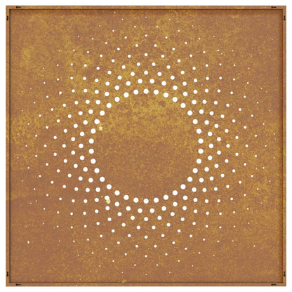 vidaXL Décoration murale jardin 55x55 cm acier corten design du soleil