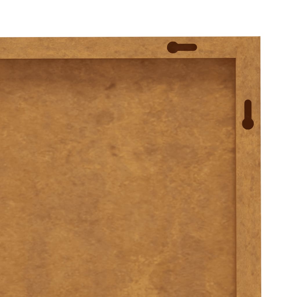 vidaXL Décoration murale jardin 105x55cm acier corten design d'horizon