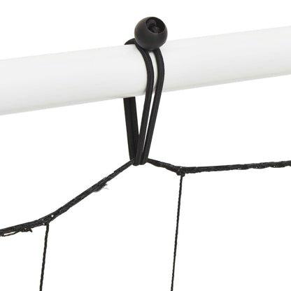 vidaXL Filet de rebond de football blanc noir 184x61x123 cm acier PE