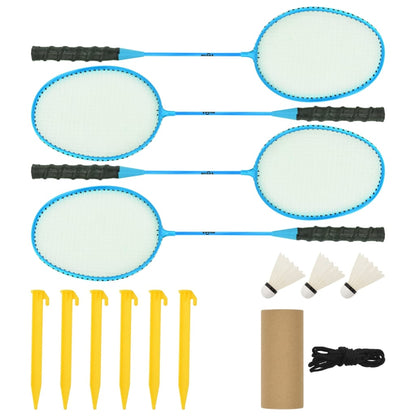 vidaXL Filet de badminton jaune et noir 600x155 cm tissu PE