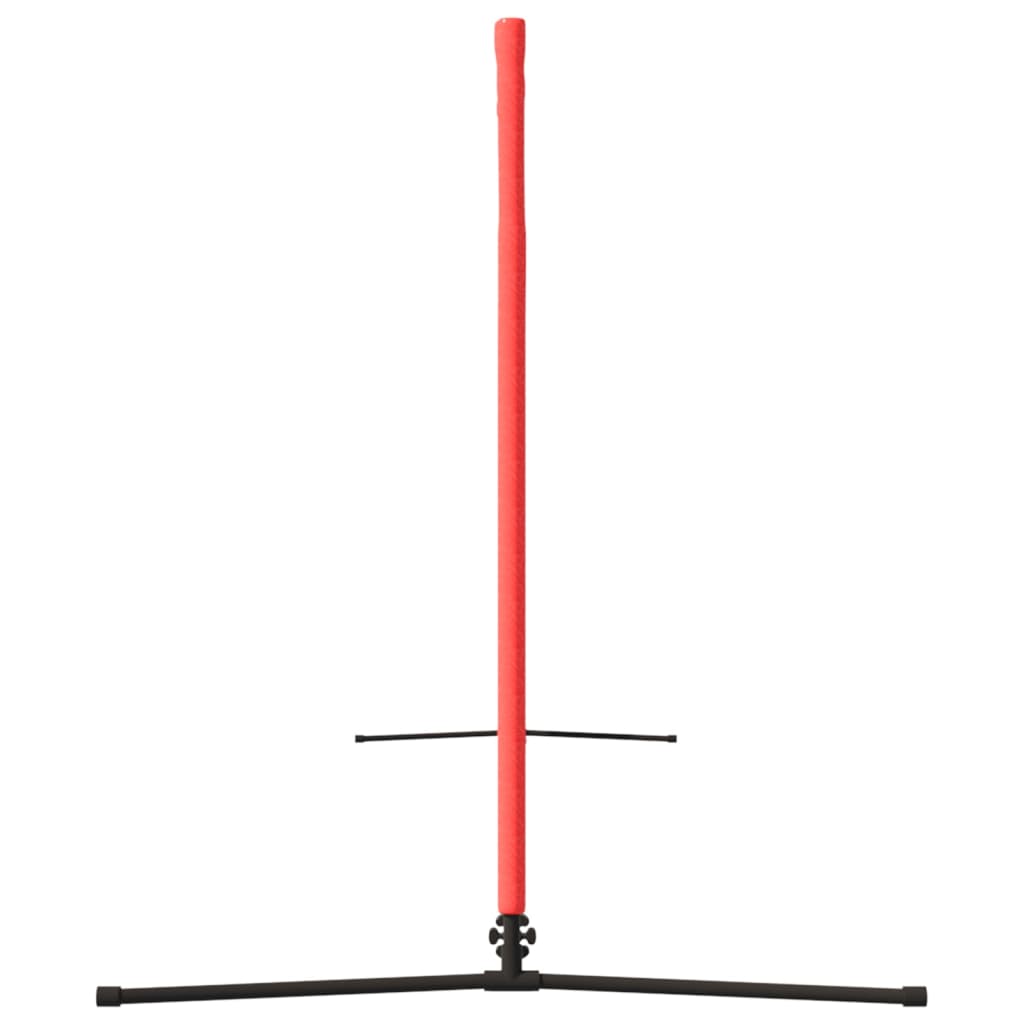 vidaXL Filet de tennis Noir et rouge 400x100x87 cm Polyester