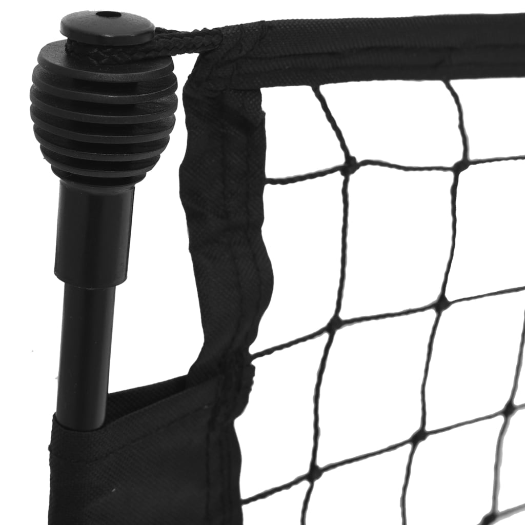 vidaXL Filet de rebond de football noir/jaune 183x85x120 cm polyester