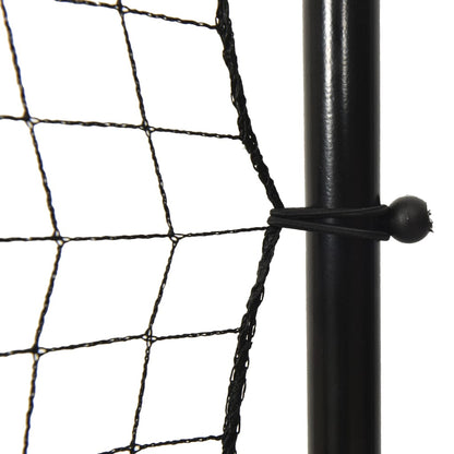vidaXL Filet de rebond de football noir 366x90x183 cm PEHD