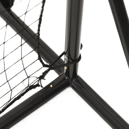 vidaXL Filet de rebond de football noir 366x90x183 cm PEHD