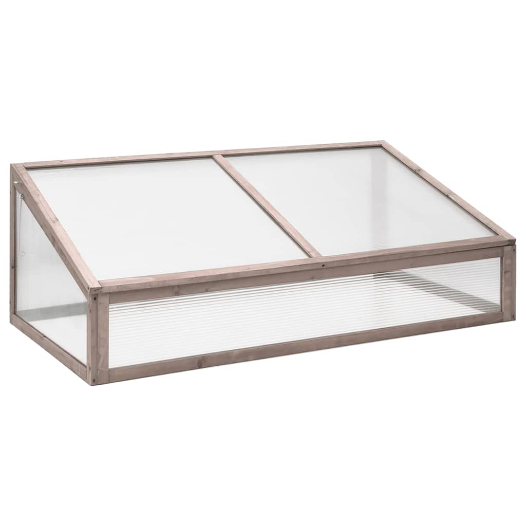 vidaXL Serre Gris 110x58,5x39 cm Bois de sapin