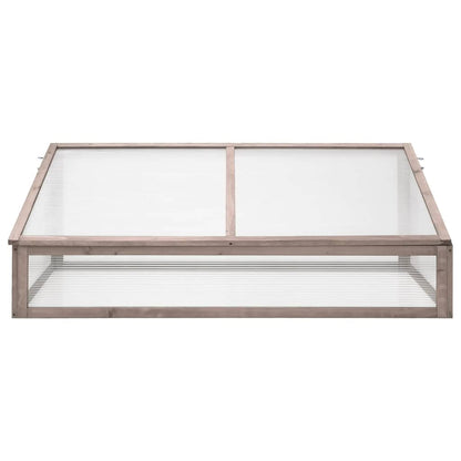 vidaXL Serre Gris 110x58,5x39 cm Bois de sapin