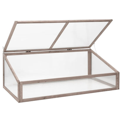 vidaXL Serre Gris 110x58,5x39 cm Bois de sapin