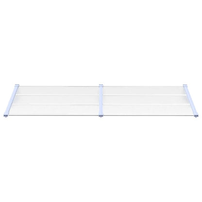 vidaXL Auvent de porte Gris et transparent 239x90 cm Polycarbonate