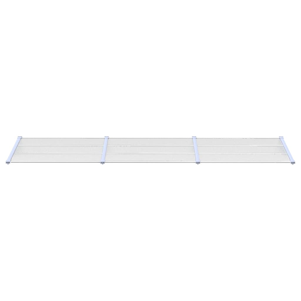 vidaXL Auvent de porte Gris et transparent 358,5x90 cm Polycarbonate