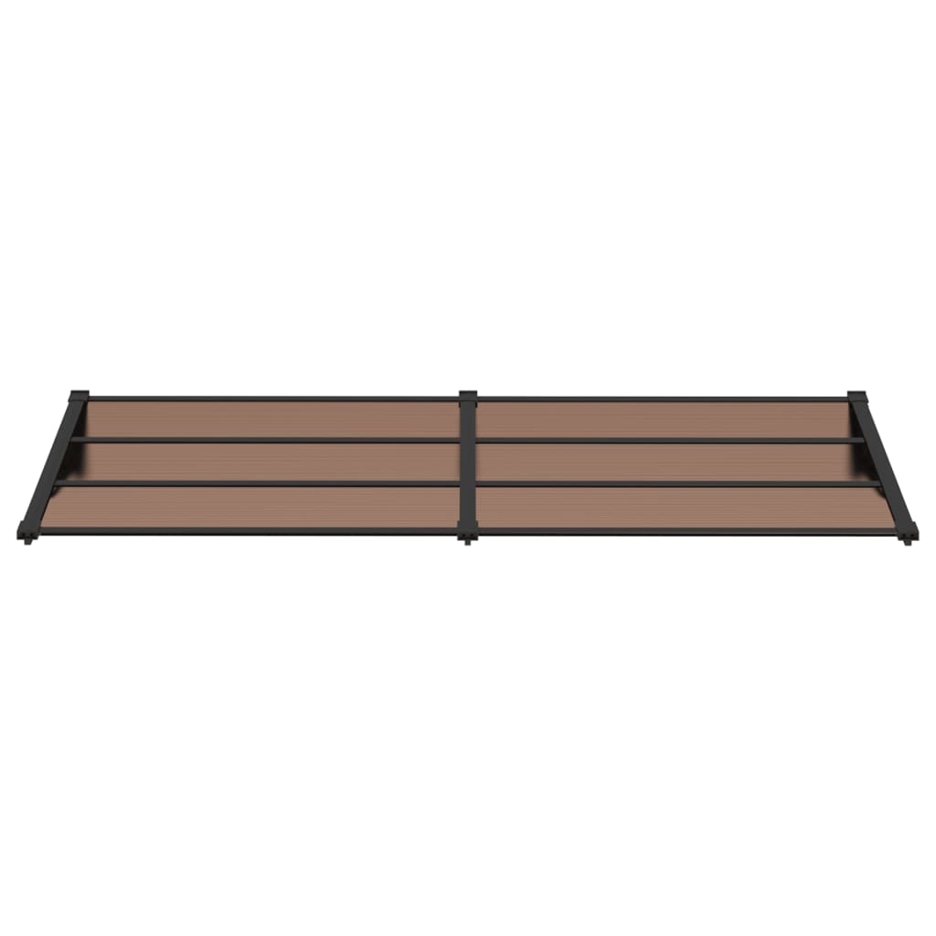 vidaXL Auvent de porte Noir 239x90 cm Polycarbonate