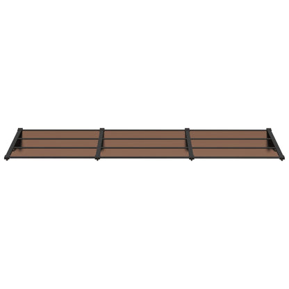 vidaXL Auvent de porte Noir 297,5x90 cm Polycarbonate