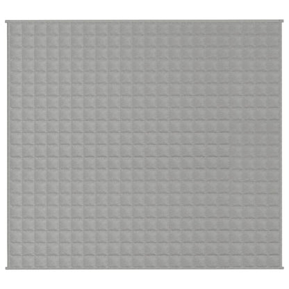 vidaXL Couverture lestée Gris 200x230 cm 9 kg Tissu