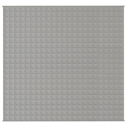 vidaXL Couverture lestée Gris 220x230 cm 15 kg Tissu