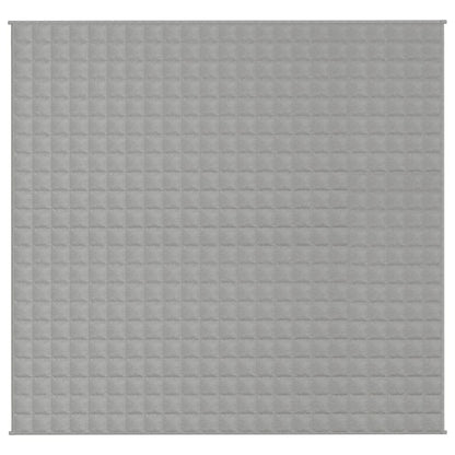 vidaXL Couverture lestée Gris 220x240 cm 15 kg Tissu