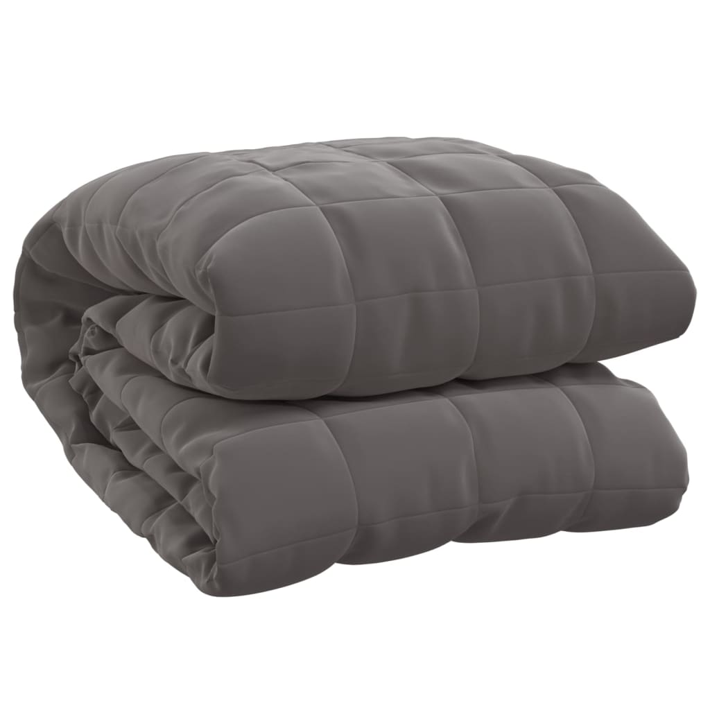 vidaXL Couverture lestée Gris 122x183 cm 5 kg Tissu
