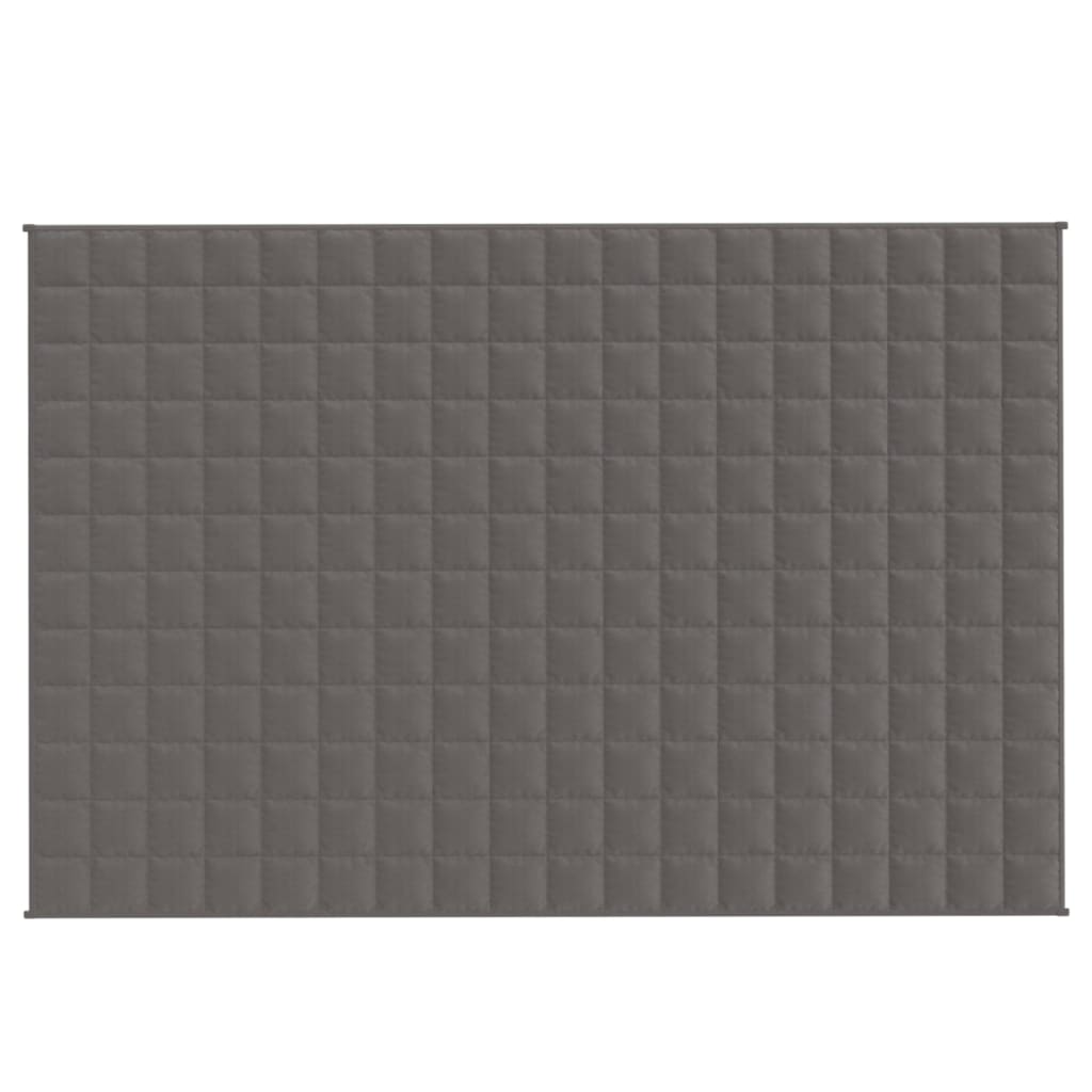 vidaXL Couverture lestée Gris 122x183 cm 5 kg Tissu