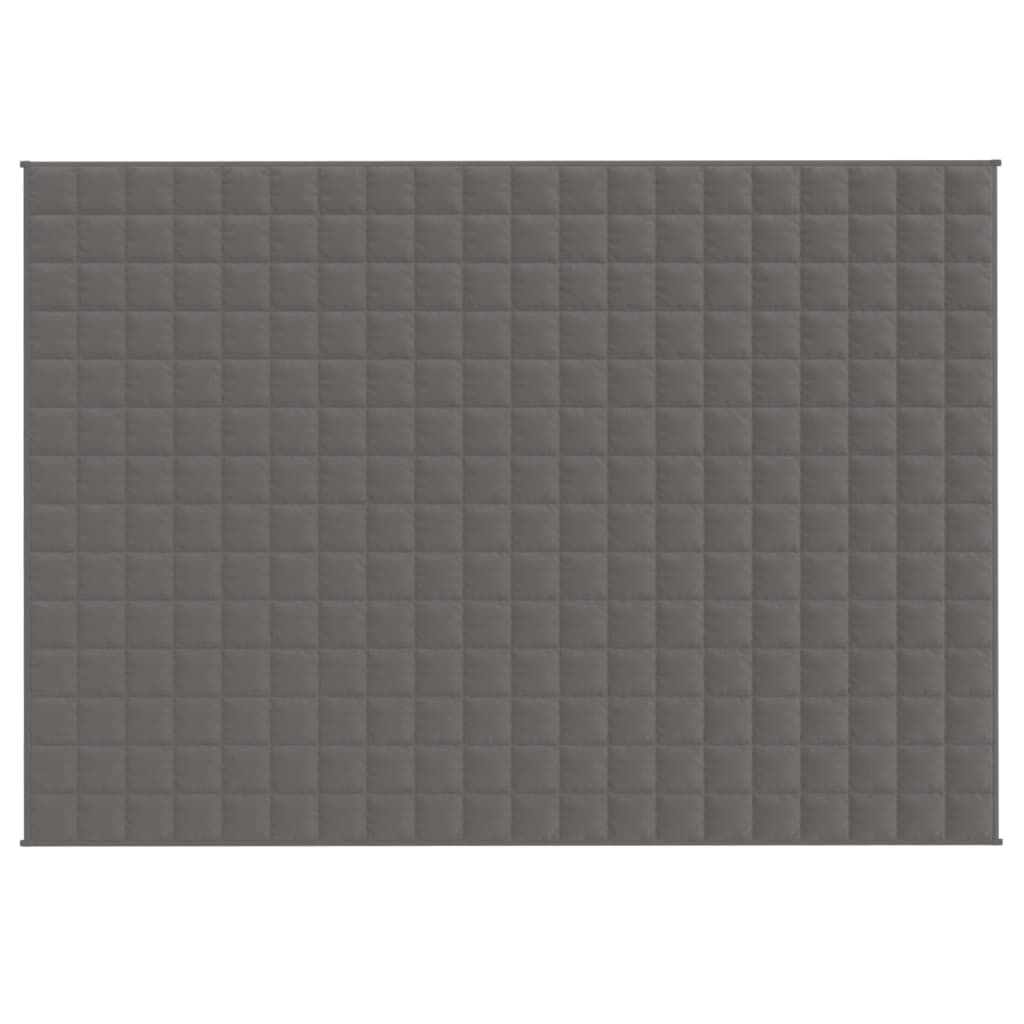 vidaXL Couverture lestée Gris 137x200 cm 6 kg Tissu