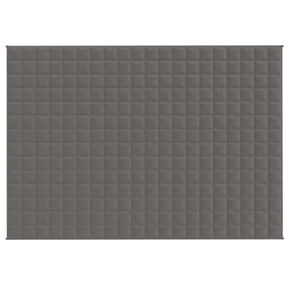 vidaXL Couverture lestée Gris 135x200 cm 10 kg Tissu