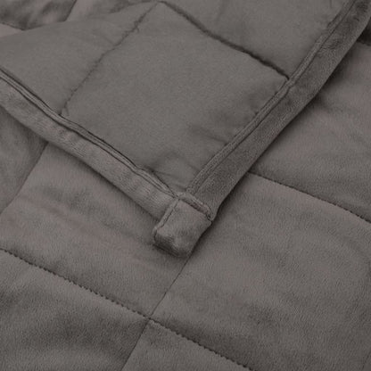 vidaXL Couverture lestée Gris 137x200 cm 10 kg Tissu