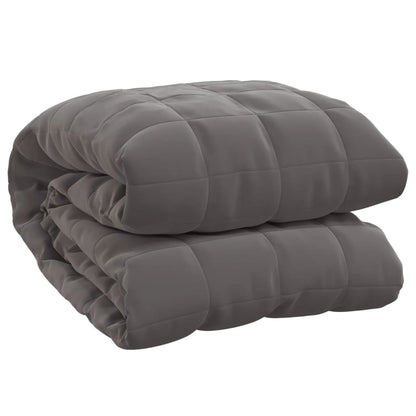 vidaXL Couverture lestée Gris 200x230 cm 13 kg Tissu