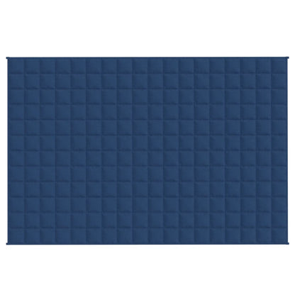 vidaXL Couverture lestée Bleu 135x200 cm 10 kg Tissu