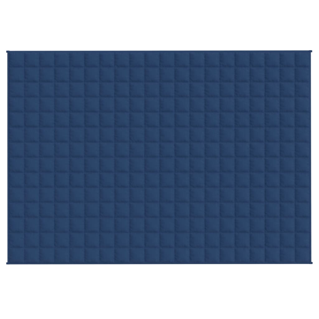 vidaXL Couverture lestée Bleu 137x200 cm 6 kg Tissu