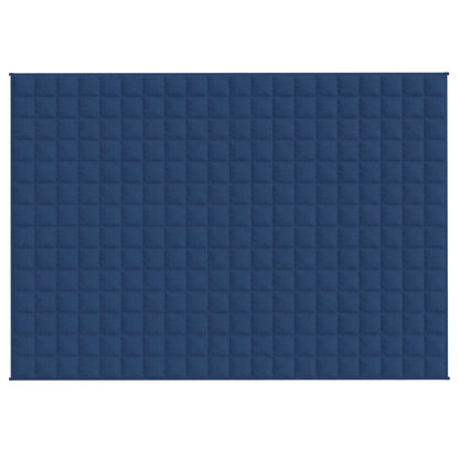 vidaXL Couverture lestée Bleu 137x200 cm 6 kg Tissu