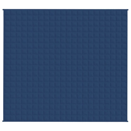 vidaXL Couverture lestée Bleu 200x230 cm 13 kg Tissu