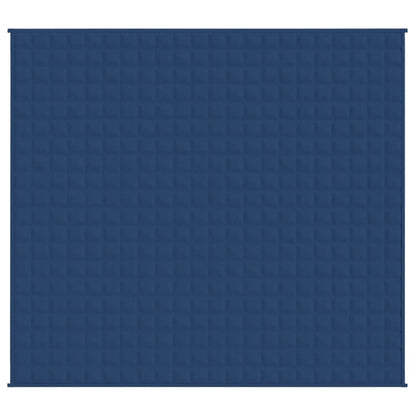 vidaXL Couverture lestée Bleu 220x230 cm 11 kg Tissu