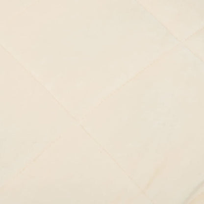 vidaXL Couverture lestée Crème clair 220x230 cm 11 kg Tissu