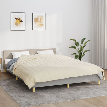 vidaXL Couverture lestée Crème clair 220x240 cm 11 kg Tissu