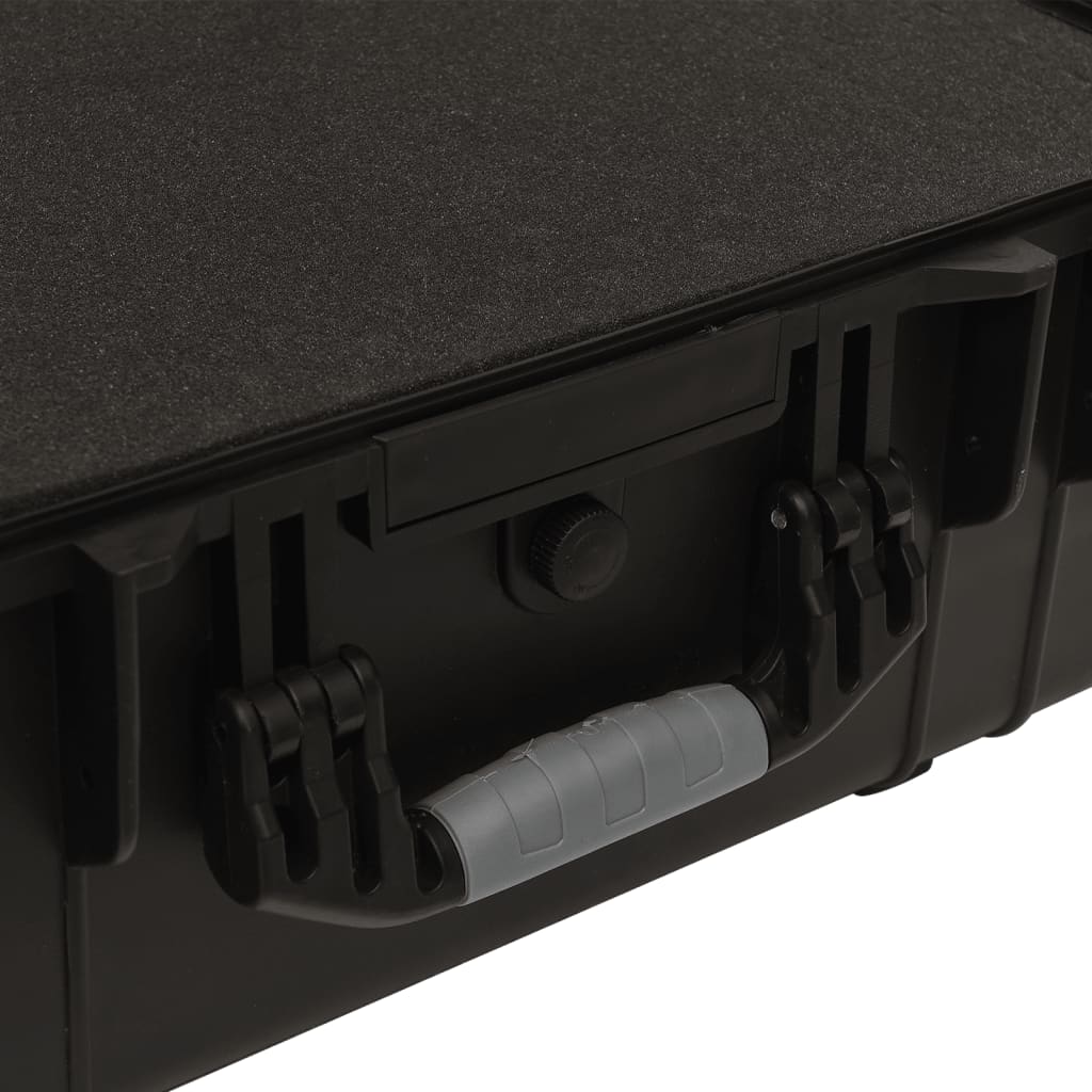 vidaXL Valise de vol à roulettes Noir 58x45x27 cm PP