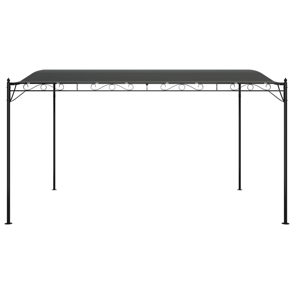 vidaXL Auvent anthracite 4x3 m 180 g/m² tissu et acier