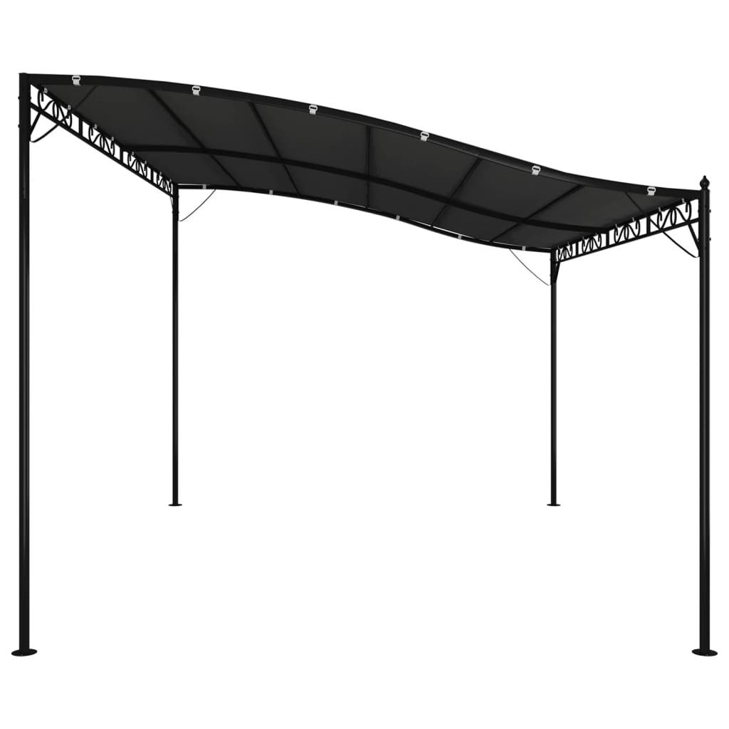 vidaXL Auvent anthracite 4x3 m 180 g/m² tissu et acier