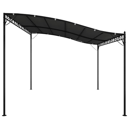 vidaXL Auvent anthracite 4x3 m 180 g/m² tissu et acier