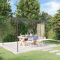 vidaXL Auvent anthracite 4x3 m 180 g/m² tissu et acier