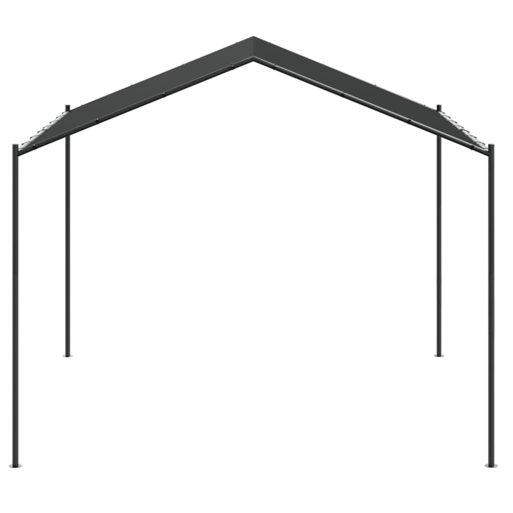 vidaXL Tente à auvent anthracite 3x3 m acier et tissu