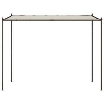 vidaXL Belvédère blanc 3x3 m 180 g/m² tissu et acier