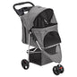 vidaXL Poussette pour chien pliante Gris 80x46x98 cm Tissu Oxford