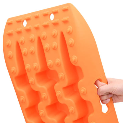 vidaXL Planches de traction 2 pc Orange 106x30,5x7 cm Nylon