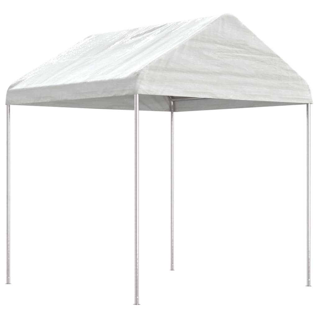 vidaXL Belvédère avec toit blanc 15,61x2,28x2,69 m polyéthylène