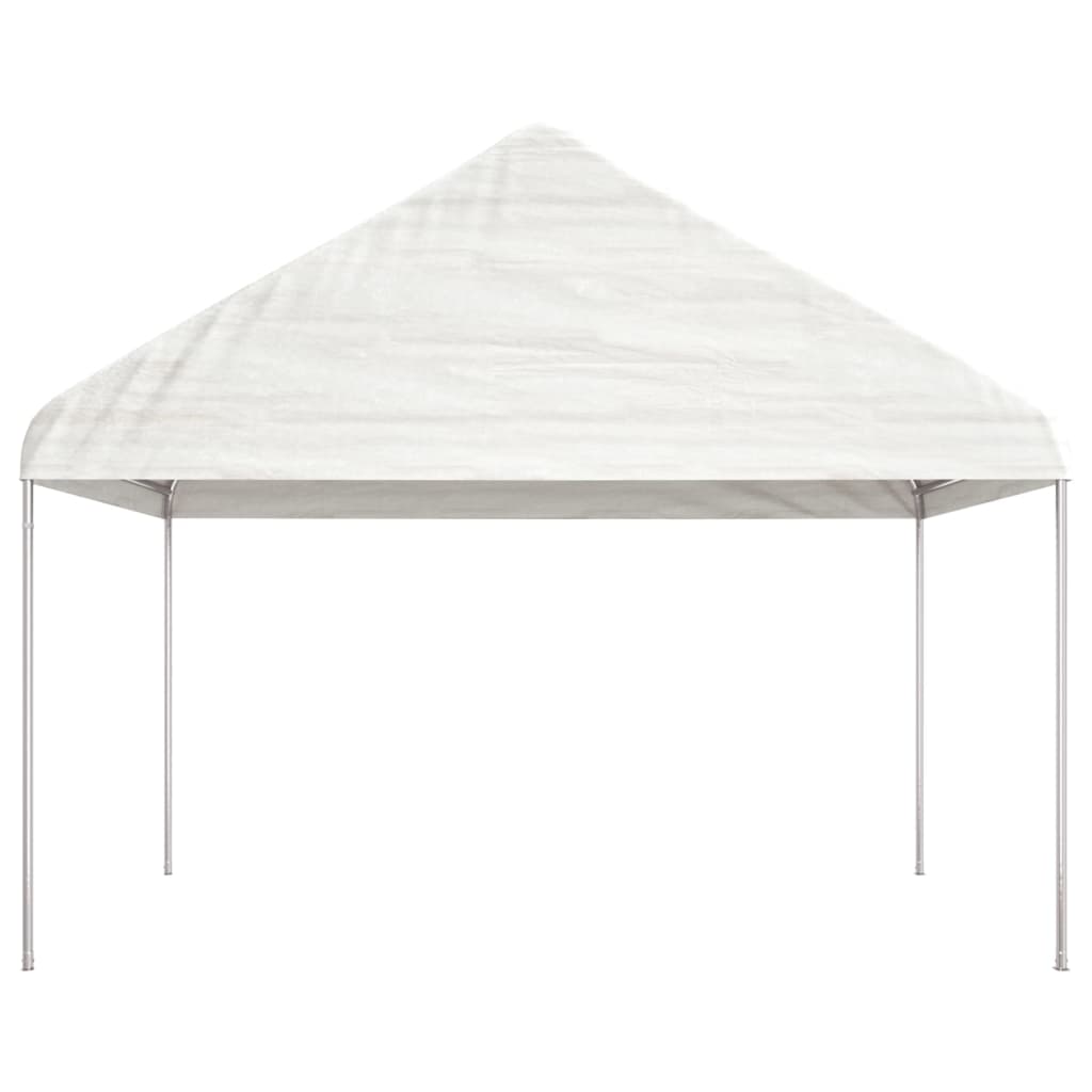 vidaXL Belvédère avec toit blanc 11,15x4,08x3,22 m polyéthylène