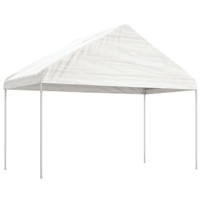 vidaXL Belvédère avec toit blanc 17,84x4,08x3,22 m polyéthylène