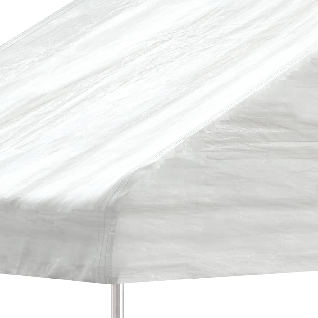 vidaXL Belvédère avec toit blanc 17,84x4,08x3,22 m polyéthylène