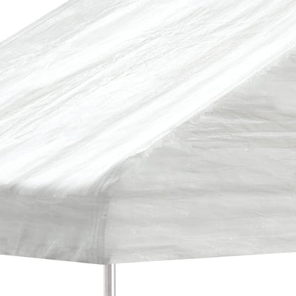 vidaXL Belvédère avec toit blanc 17,84x4,08x3,22 m polyéthylène