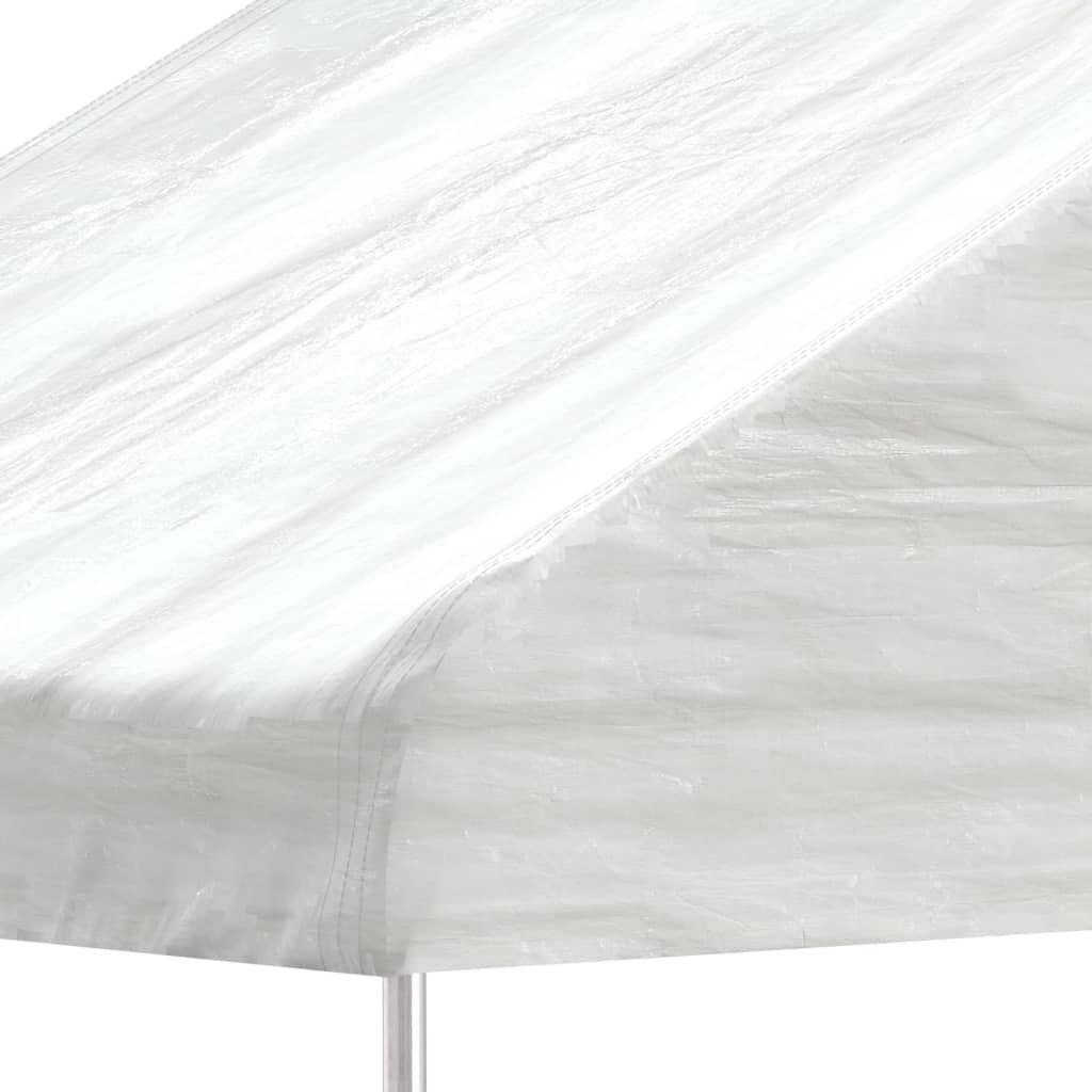 vidaXL Belvédère avec toit blanc 20,07x4,08x3,22 m polyéthylène