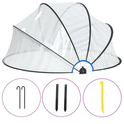 vidaXL Dôme de piscine rond 315x158 cm PVC