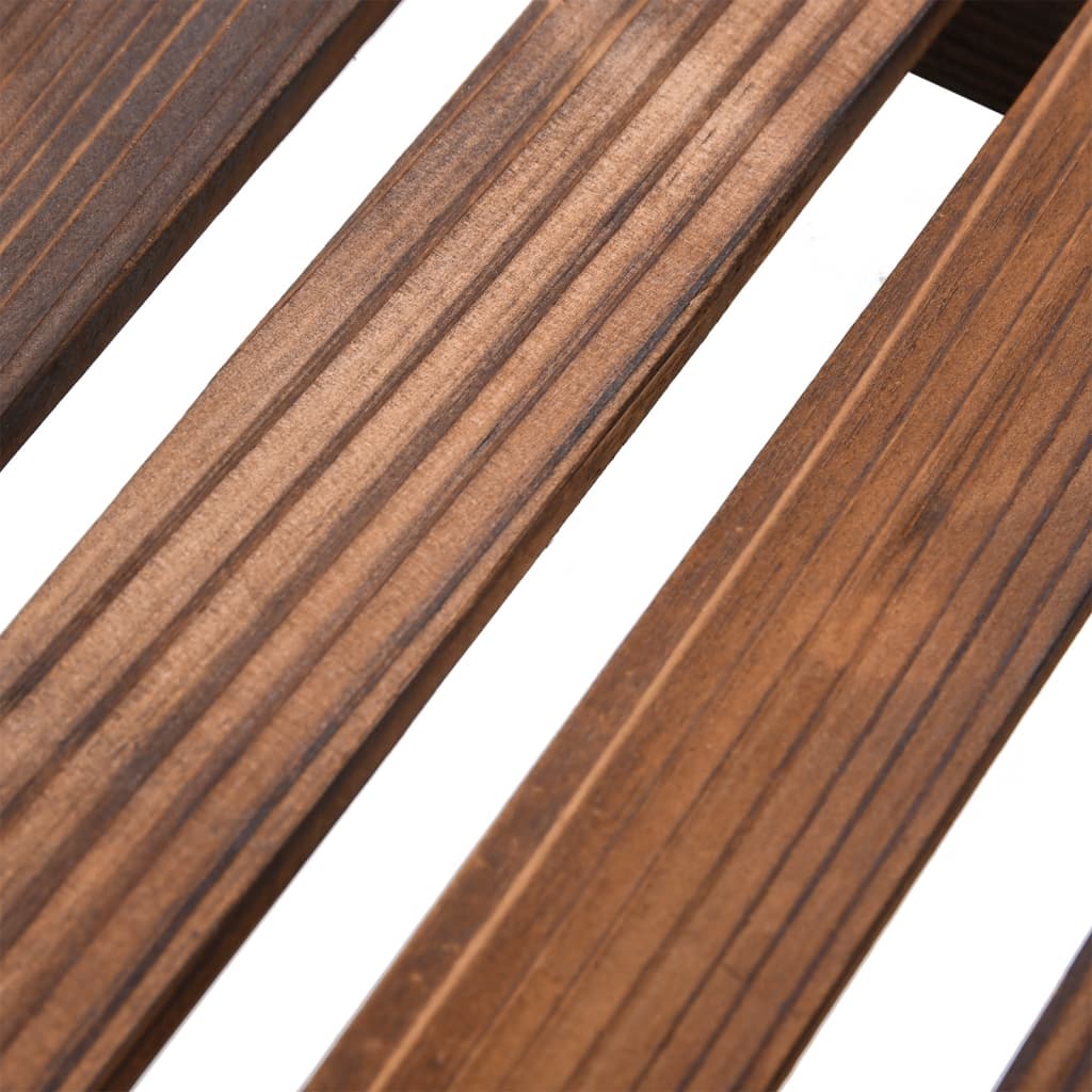 vidaXL Support à fleurs 110x25x111 cm bois massif de sapin